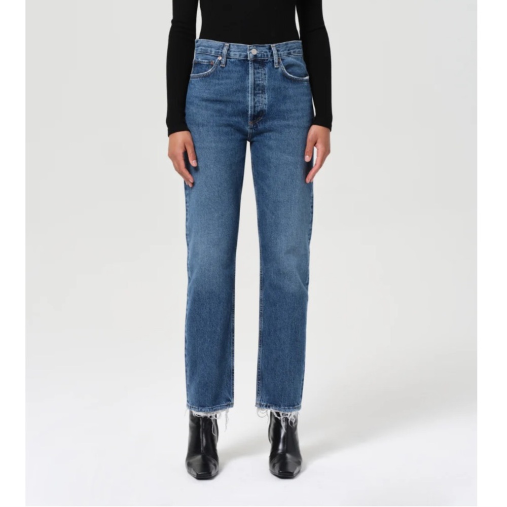 Agolde pinch waist high rise straight jeans